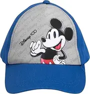 [United Labels] Disney Mickey Mouse Cap for Kids, Blue Grey, Adjustable Baseball Cap for Boys