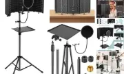 Microphone Stand With Isolation Shield,Recording Studio Equipment With Pop