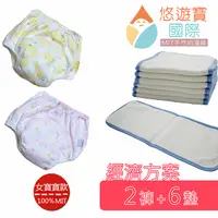 在飛比找PChome24h購物優惠-【悠遊寶國際-MIT手作的溫暖】台灣精製環保布尿布經濟組(女