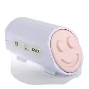 Merax Happy Face 80 Discs Multimedia Desktop Storage, Pink