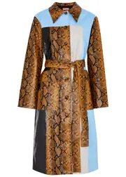 Kitri Dominique Panelled Vinyl Coat - Multicoloured - M (UK12 / M) M (UK12 / M)