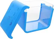 MINAOLULUS Mini Betta Fish Tank with Integrated Light Portable Small Aquarium for Jellyfish and Goldfish Space Efficient Desktop Fish Bowl for Home and Office Use
