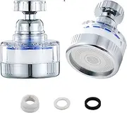2 Pcs Faucet Water Filters, 360 Degree Rotating Sink Faucet Filter,Carbon Water Purifier Filter Cartridge Water Tap Removes Chlorine Fluoride Heavy Metals Hard Water