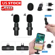 Wireless Lavalier Microphone Video Recording Live Broadcast F iPhone/Android US
