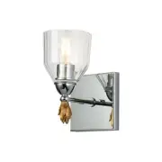 Lucas + McKearn Lighting Collection BB1000PC-1-F1G Fun Finial Wall Sconce