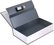 Decorative Book Safe Box with Security Combination Lock Portable Book Hidden Safe with Secret Hidden Compartment Fit for Home Office Cafe Bookshelf(black)