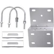 2X(Antenna Pole Mount Kits, Antenna Pole Mount Bracket with U-Bolts Clamp9768