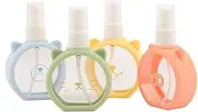 Empty Spray Bottles 1.85oz / 55ml - Fine Mist Plastic Mini Travel Bottle Set Small Refillable Liquid Containers for Travel, Cleaning, Perfume, and Makeup Cosmetic Use (4 Pcs)