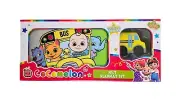 New - Cocomelon Felt Playmat Set Yellow Bus Vehicle Included Felt Mat 80cm Wide