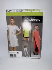 Simplicity 8094 Pattern Misses Tunic Shorts Knit Leggings Size 12 14 16 18 20