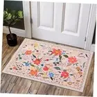 Washable Floral Front Door mat Outside Entrance 2x3 entryway Rug,Front Door