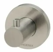 Phoenix RADII ROBE HOOK Round Plate BRUSHED NICKEL *Australian Brand