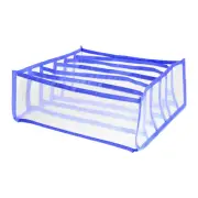 Clothes Organizer For Folded Clothes, Sweater Compartment Storage Box, Blue