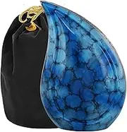 Cremation URN Modern Teardrop Cremation URN for Human Ashes Adult for Funeral, Burial, OR Home, URNS for Ashes, (Blue)