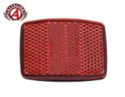 AltaLine BlKE BicycIe Front Square RefIector Red with nut