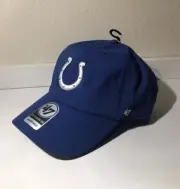 Indianapolis Colts Hat 47 Brand CleanUp Forward Adjustable Blue Cap Dri-Fit
