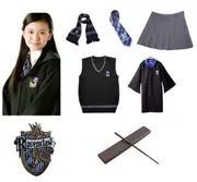 Kids Cho Chang Costume Harry Potter Cosplay Book Week Ravenclaw Dress Up
