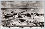 c1960s US Fifth Army Ducks Beachhead Anzio Italy Vintage Postcard