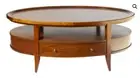 Brand New Oval Coffee Table with Drawer and Shelf