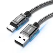 USB C Cable, 3A Fast Charging Metal Braided 1M/3.3FT Almost Unbreakable Type C C