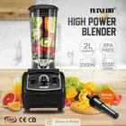 2L Commercial High Speed Blender Smoothie Maker Food Mixers Juicer Black