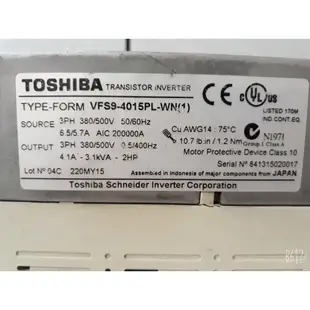 TOSHIBA TRANSISTOR INVERTER VFS9-4015PL-WN (1)