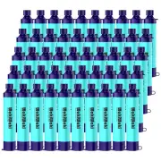 50xPersonal Water Filter Straw Portable Water Purifier 5000L f Drinking Survival