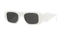 Prada Sunglasses PR17WS 1425S0 49mm Ivory / Dark Grey Lens