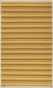 Swedish Kilim Rug - Handwoven Geometric Gold Wool Carpet for Modern Décor"