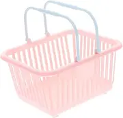 CRILSTYLEO Mini Picnic Basket Multi Functional Small Grocery Storage Basket with Handle for Shopping Lightweight and Breathable Design for Versatile Use Home and Outdoor Activities