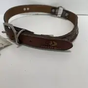 Zep-Pro Mossy Oak Dog Collar With Seminoles Head XL ￼Camo Leather Florida State