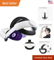 Comfort Head Strap Accessories Compatible with Quest 2, Elite Strap Replaceme...