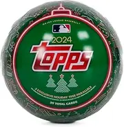 2024 Topps Baseball Holiday Tin - 59 Cards Including Image Variation, Metallic Tree Parallels, Possible Rookie Cards, Relics and Autographs