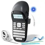 Label Maker Machine with-Tape, LT12 Portable Bluetooth Label Maker with Keybo...