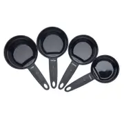 4pc MasterCraft 24.5cm Magnetic Measuring Cup Set Baking/Kitchen - Black