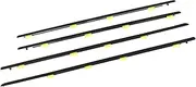 4PCS Car Outer Door Windows Rubber Weatherstrip Compatible for Honda Civic 01-05 Waterproof Pressure Strip Sealing Strip Car Accessories