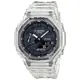 【聊聊甜甜價】CASIO G-SHOCK 農家橡樹 半透明八角雙顯腕錶 GA-2100SKE-7A