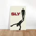 SLY Documentary Movie Poster - Minimal Shadow Design Wall Art