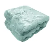 Ariana Long Fleece Faux Fur Throw Rug Frost