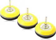 SPEEDWOX 3" Hook and Loop Sanding Discs Set with Soft Foam Pad, Polishing Pad and Shank Drill Attachment