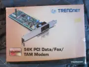 TRENDnet TFM-PCIV92A 56K PCI Data/Fax/TAM Modem NEW