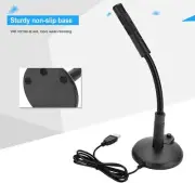 Computer Mini Condenser Microphone USB Stand Recording Mic For PC Desktop Laptop