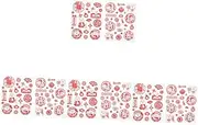Cabilock 4sets Year of The Dragon Window Stickers Decoration Decorate Decorating Seasonal Festival Small Spring Windows Festive Winter Window Clings Mini Indoor and Animal to Red 2sheets*4