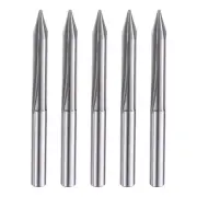 5pcs CNC V Bit 30 Degree 1/8" Shank 0.5mm Tip Engraving V Bits Chamfer End Mill
