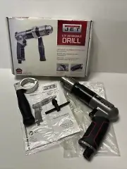 Jet Model #JAT-611 Reversible 1/2” Air Drill with Side Handle 800RPM NEW