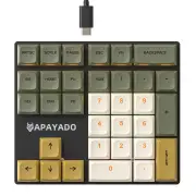 Mechzone K33 33-Keys Wired Mechanical Keypad Mini RGB Numeric Keyboards PBT Sublimation Keycaps Red Switch for Finance B