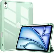 ProCase for iPad Air 11 inch 2025 M3/ 2024 M2, 10.9 inch Air 5th/ 4th Generation Case with Pencil Holder, Smart Protective Cover for iPad Air 5 4 -Green