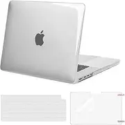 MOSISO Compatible with MacBook Pro 16 inch Case 2025-2021 M4 M3 M1 M2 A3403 A3186 A2991 A2780 A2485 Pro Max Touch ID, Plastic Hard Shell Case Cover&Keyboard Cover&Screen Protector, Crystal Clear
