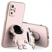 Compatible with Redmi Note 10 Pro Max Case with Plating Creative Astronaut Pink