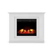 Devanti Electric Fireplace Fire Heater 2000W White